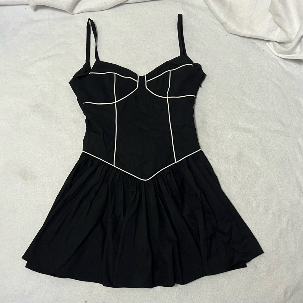 Caroline Constas Orella White Trim Mini Dress - Picture 6 of 9